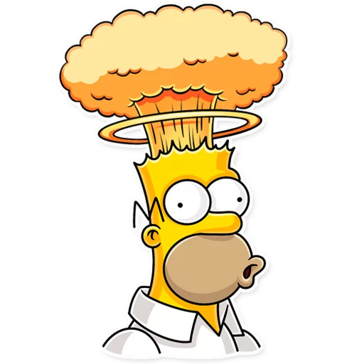 Telegram stiker «Homer Simpson» 🤯