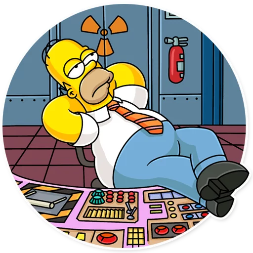 Homer Simpson stiker 😐
