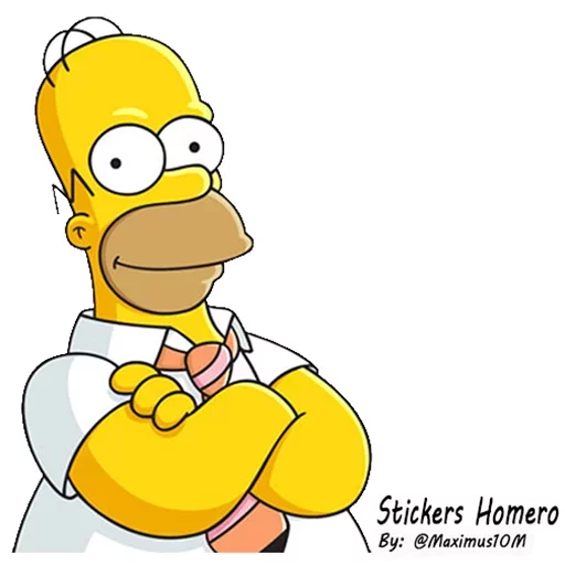 Telegram stikerlari Homero By Maximus10M
