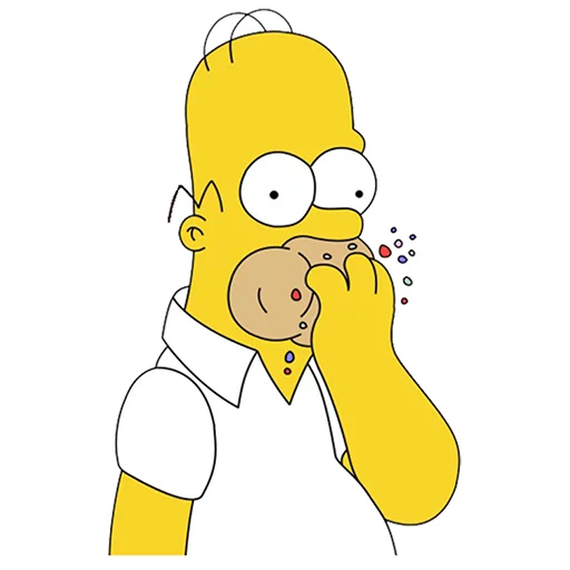 Telegram Sticker «Homero By Maximus10M» 🍟
