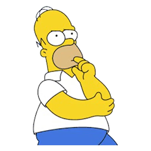 Telegram Sticker «Homero By Maximus10M» 😓