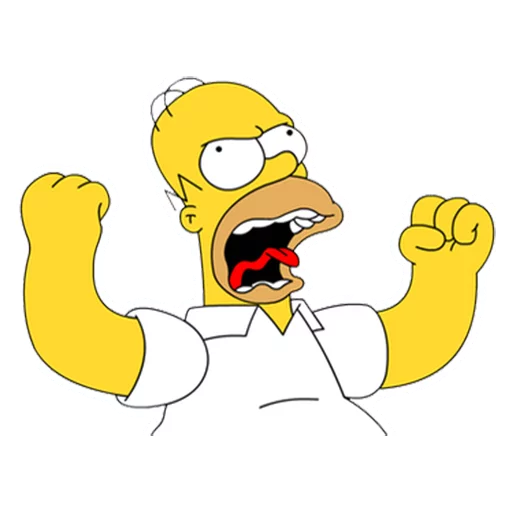 Telegram stiker «Homero By Maximus10M» 😡