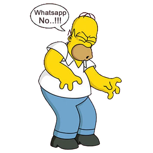 Telegram Sticker «Homero By Maximus10M» 👎