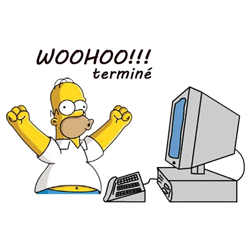 Telegram Sticker «Homero By Maximus10M» 💻