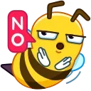 Bee emoji 🙅‍♂️