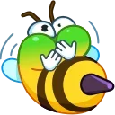 Bee emoji 🤢