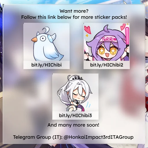 Telegram stiker «Honkai Impact 3rd Chibi» ©️