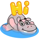 Telegram emoji Hopper Hippo