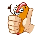 Juicy Hot Dog stiker 👍