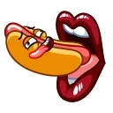 Juicy Hot Dog stiker 🤤