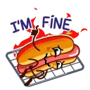 Juicy Hot Dog stiker 🔥