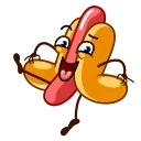 Juicy Hot Dog stiker 💃