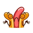 Juicy Hot Dog stiker 🤷‍♂️