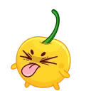 Эмодзи Hot Lemon 😝