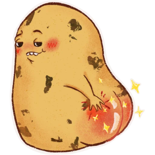 Стікер Telegram «Hot potato» 🥵