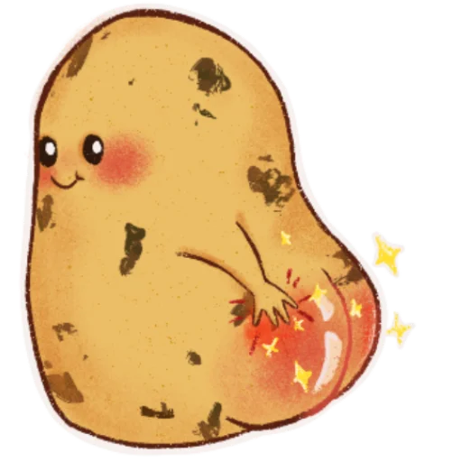 Telegram Sticker «Hot potato» 😘