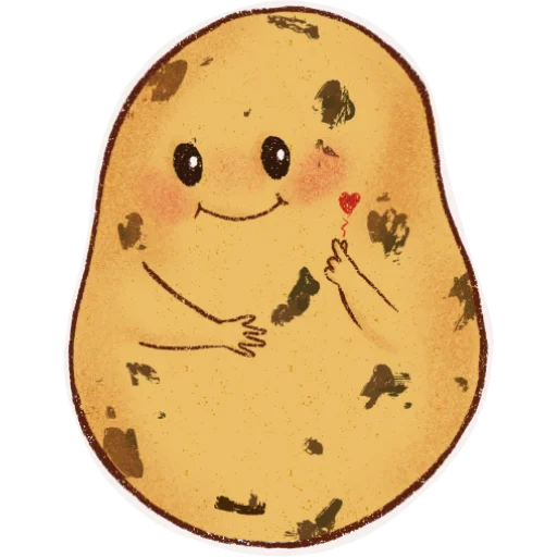 Эмодзи Hot potato ❤️