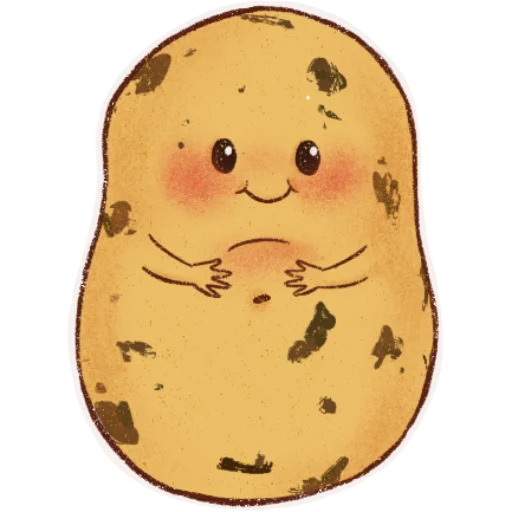 Telegram Sticker «Hot potato» 😋