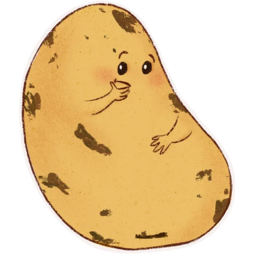 Hot potato sticker 🤔
