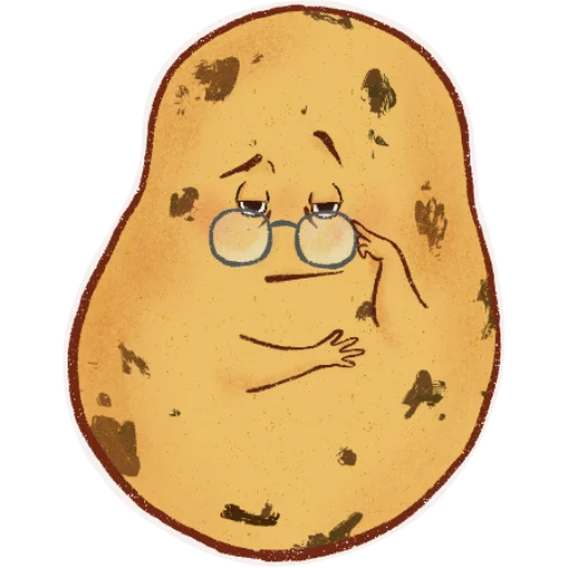 Эмодзи Hot potato 🧐