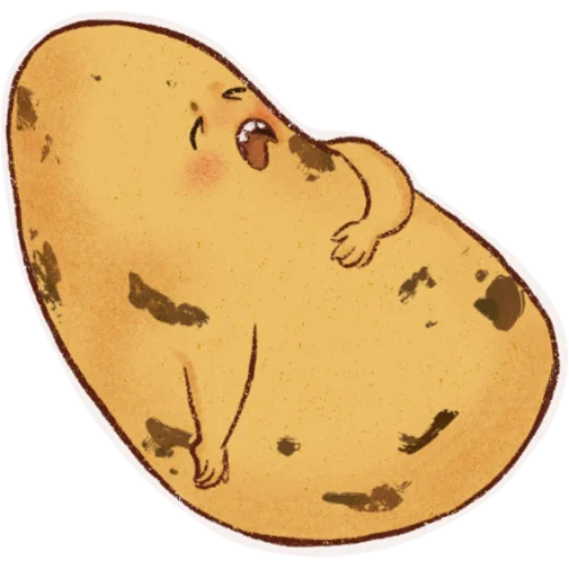 Telegram Sticker «Hot potato» 😩