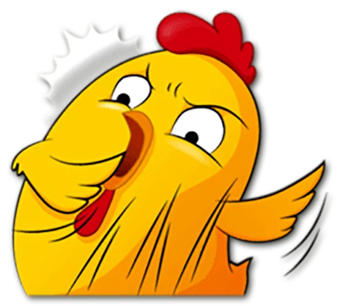 Стикер Telegram «Hot Chicken» 😯