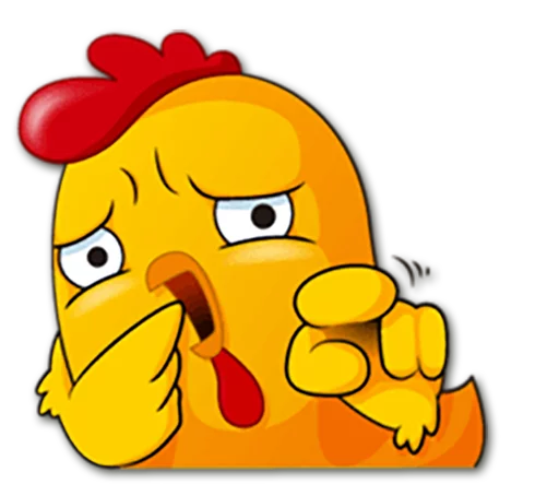 Telegram stiker «Hot Chicken» 👆