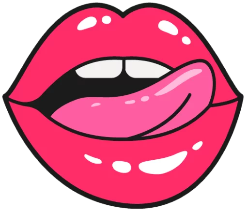 Hot Lips stiker 👄