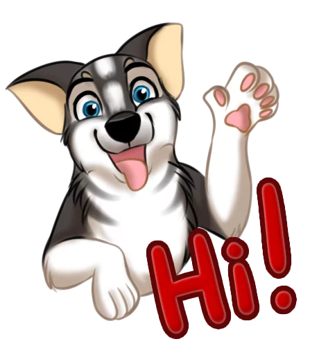 Huscai the Husky emoji 😃