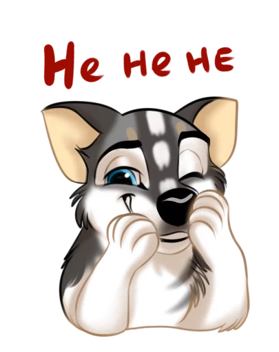 Telegram Sticker «Huscai the Husky» 😃