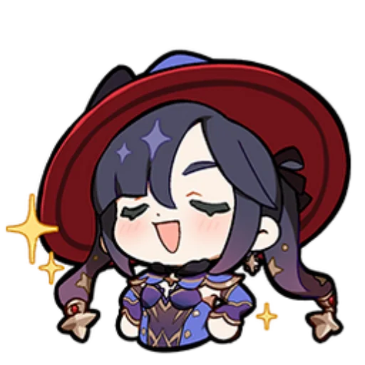 Sticker 😏 Картины Паймон Гидро Telegram stickers