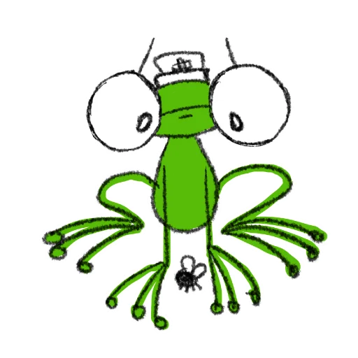 Telegram Sticker «Hydrogen Frog ->» 😋