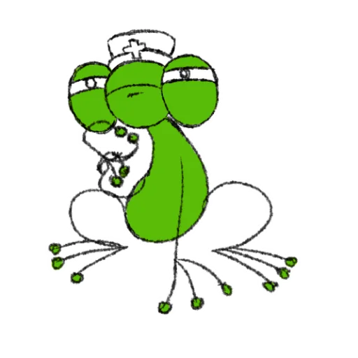 Telegram Sticker «Hydrogen Frog ->» 🤔