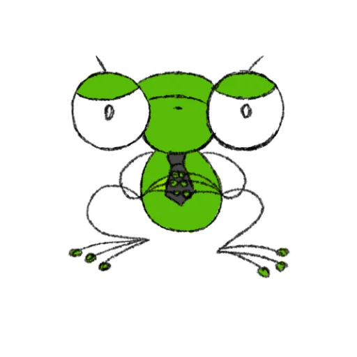 Telegram Sticker «Hydrogen Frog ->» 😞