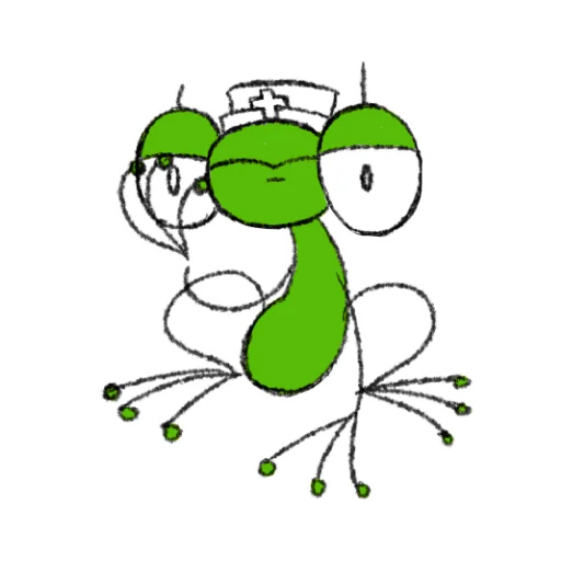 Telegram Sticker «Hydrogen Frog ->» 🤦‍♂