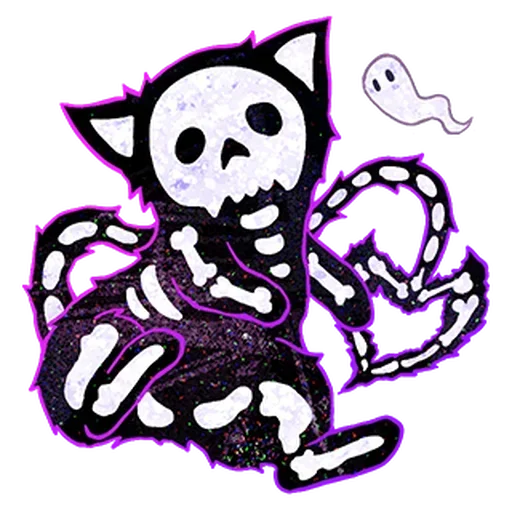 Halloween Space Cat 🎃 sticker 💀