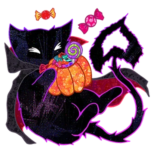 Halloween Space Cat 🎃 sticker 🧛‍♀️