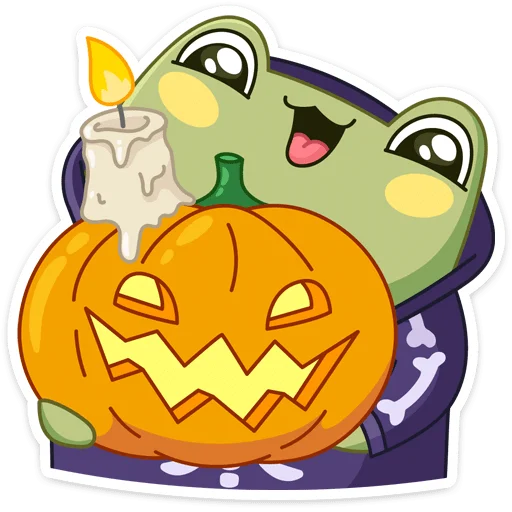 Хеллоуин с Хоппером emoji 🎃