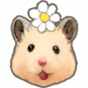 hamsterminiemoji emoji 🌸