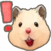 hamsterminiemoji emoji 😮