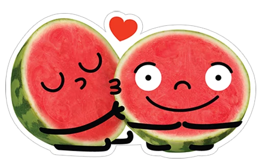 Telegram stiker «watermelon» 😘