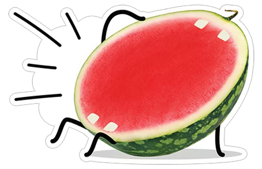 watermelon stiker 😄