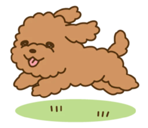 happy poodle  emoji 😛