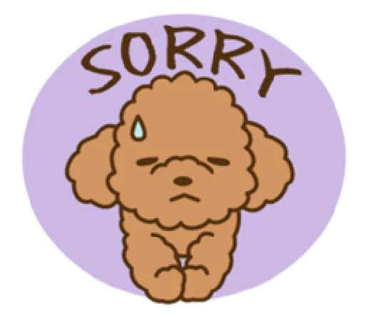 Telegram Sticker «happy poodle» ?