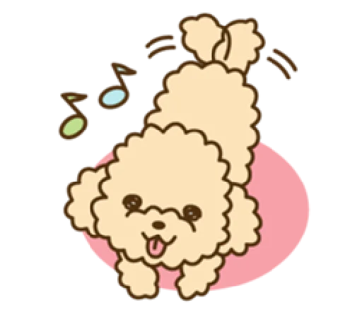 happy poodle  emoji 😃