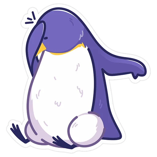 Telegram Sticker «Harsika: the Penguin» 👎
