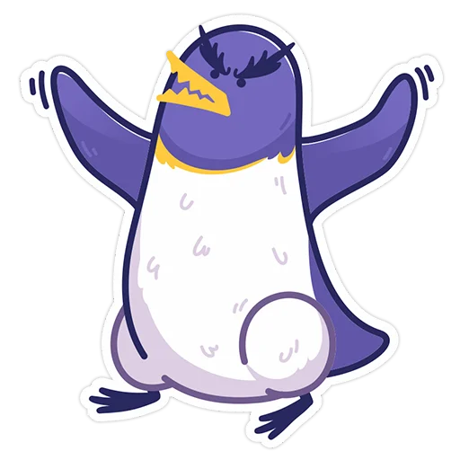 Стікер Telegram «Harsika: the Penguin» 🤬
