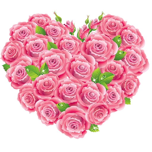 Heart ♥️ Flower stiker ❤