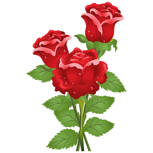 Telegram stiker «Heart ♥️ Flower» 🌹