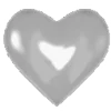 heart 💝 emoji 🩶